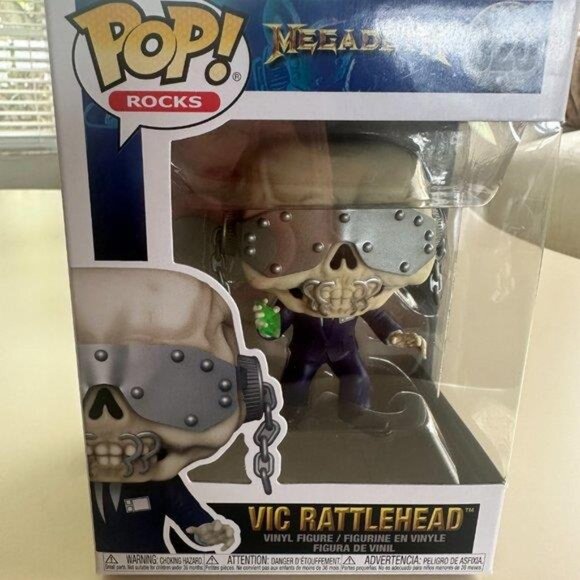 Funko Pop! Rocks: Megadeth - Vic Rattlehead Action Figure, Decor for Office Desk - Picture 3 of 9